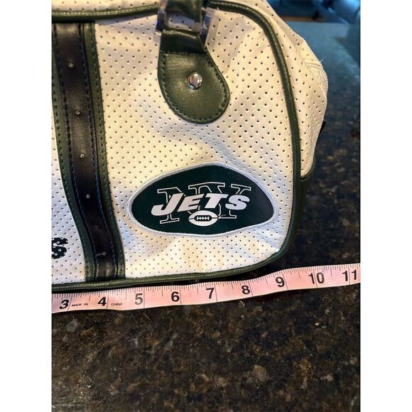 New York Jets NFL Bowler Handbag Green & White Football Fan Gear - Picture 2 of 5